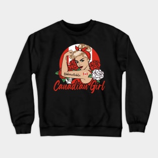 Canadian Girl Crewneck Sweatshirt